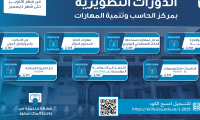 اعلان دورات مركز الحاسب وتنمية المهارات
